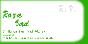 roza vad business card